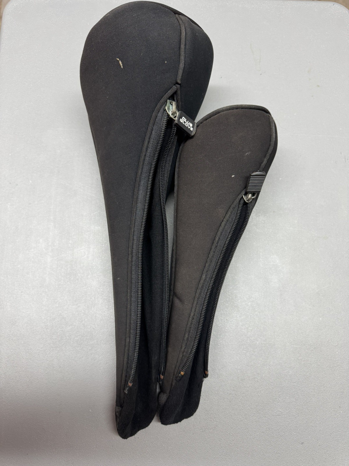 The Club Glove 1X Driver & 5 Wood Blue Golf Head Cover with Zipper