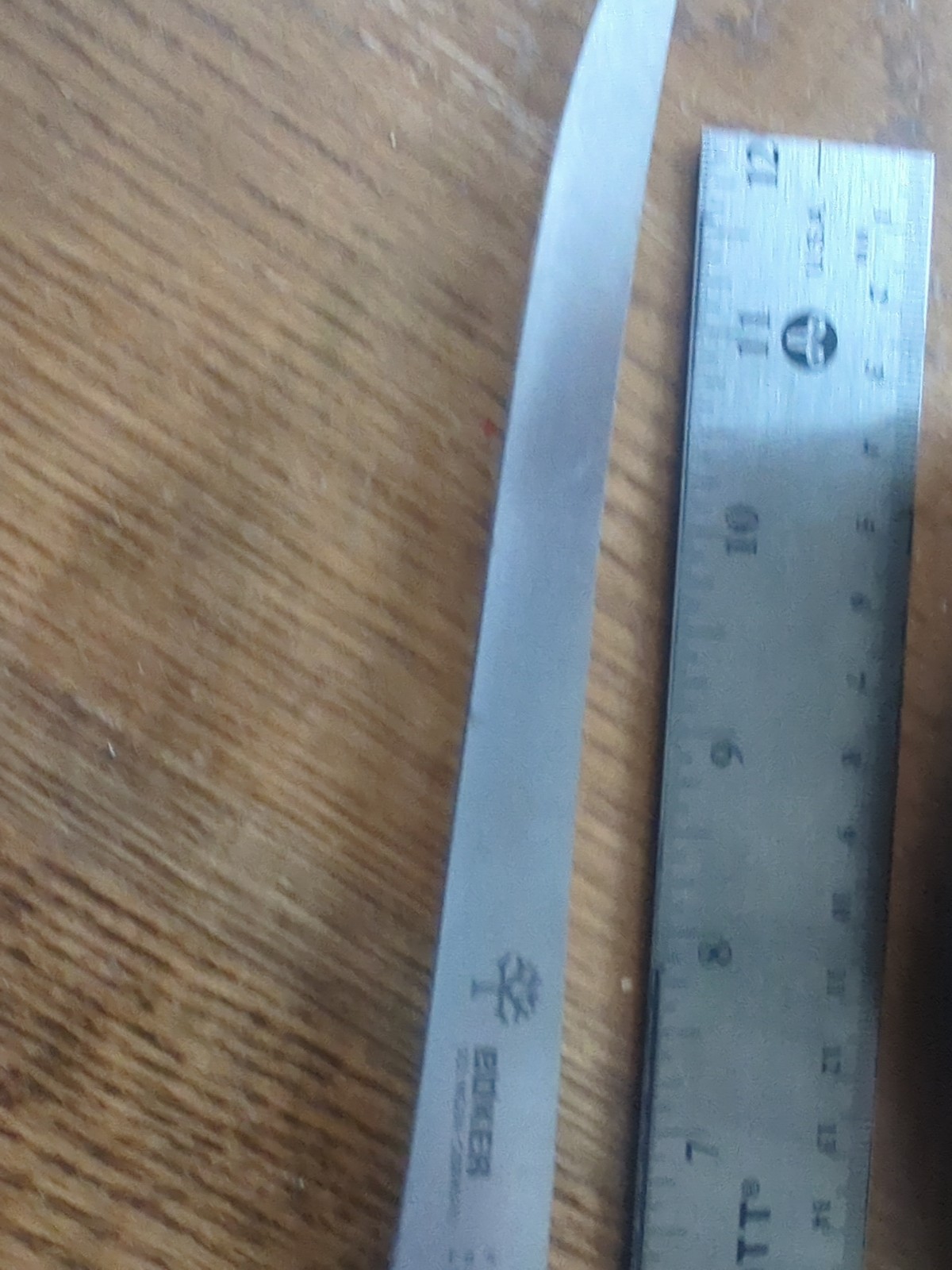 Vintage Boker F8S Stainless Solingen Germany Filet Knife 7.5 Inch W/ Sheath