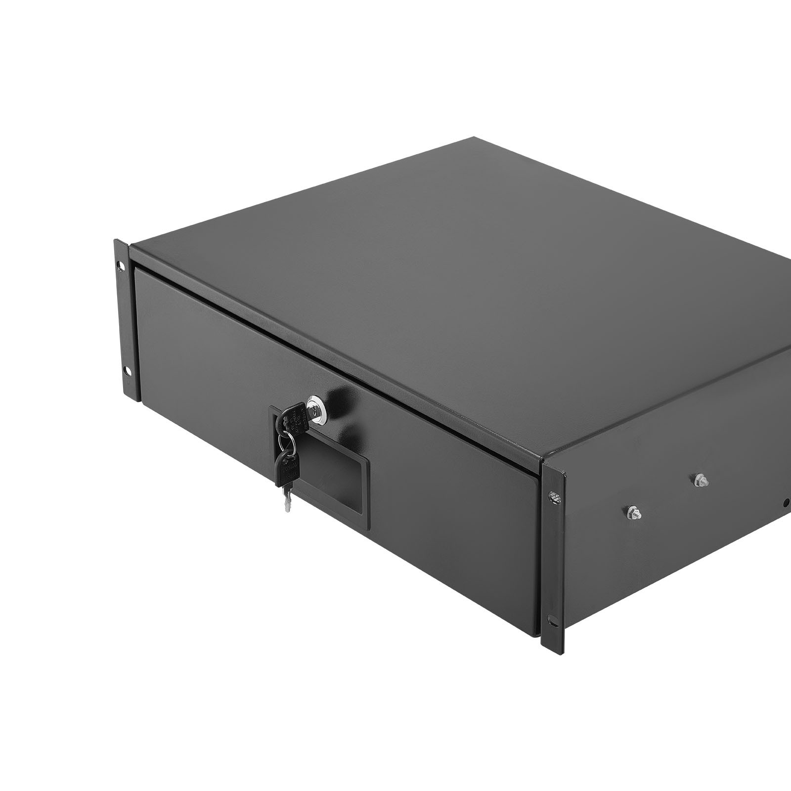 Uimoso 3U Rack Mount Drawer, 50 lbs Lockable Storage for 19-Inch Server Racks