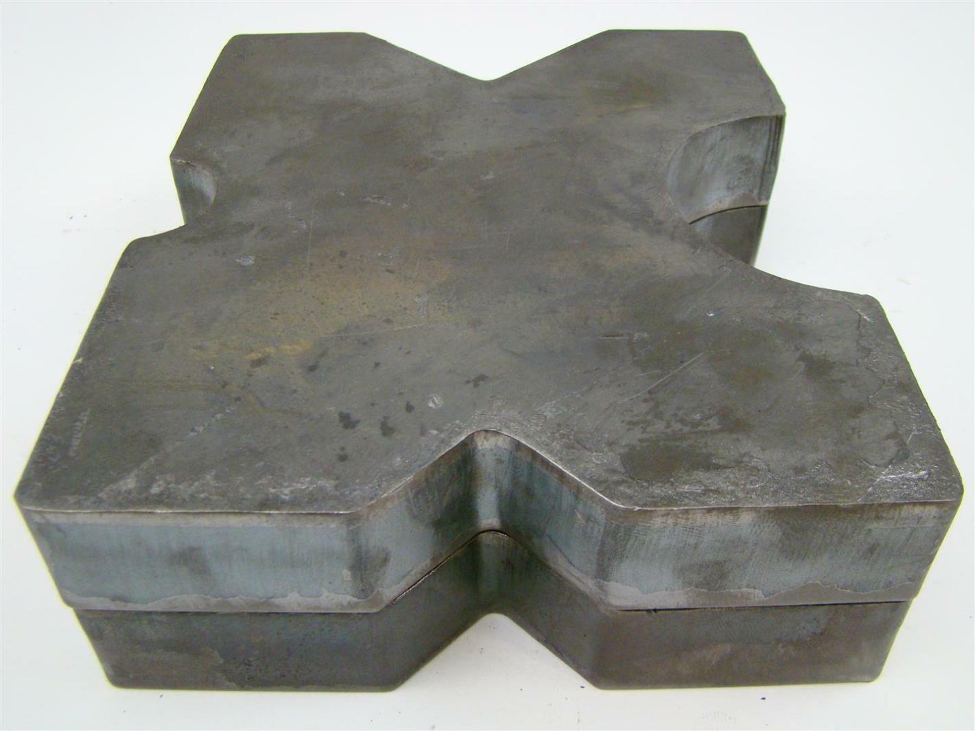 (PAIR) 8.5x10 Arbor Plates 1.5" Thick, Hydraulic H-Frame Shop Press, V-Cut