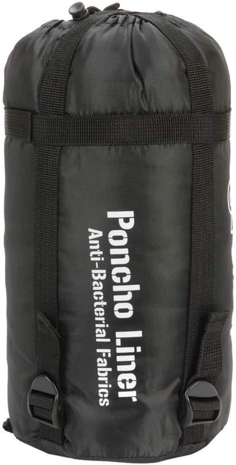 Snugpak Poncho Liner Black Water Repellent Lightweight Hooded One Size NWT