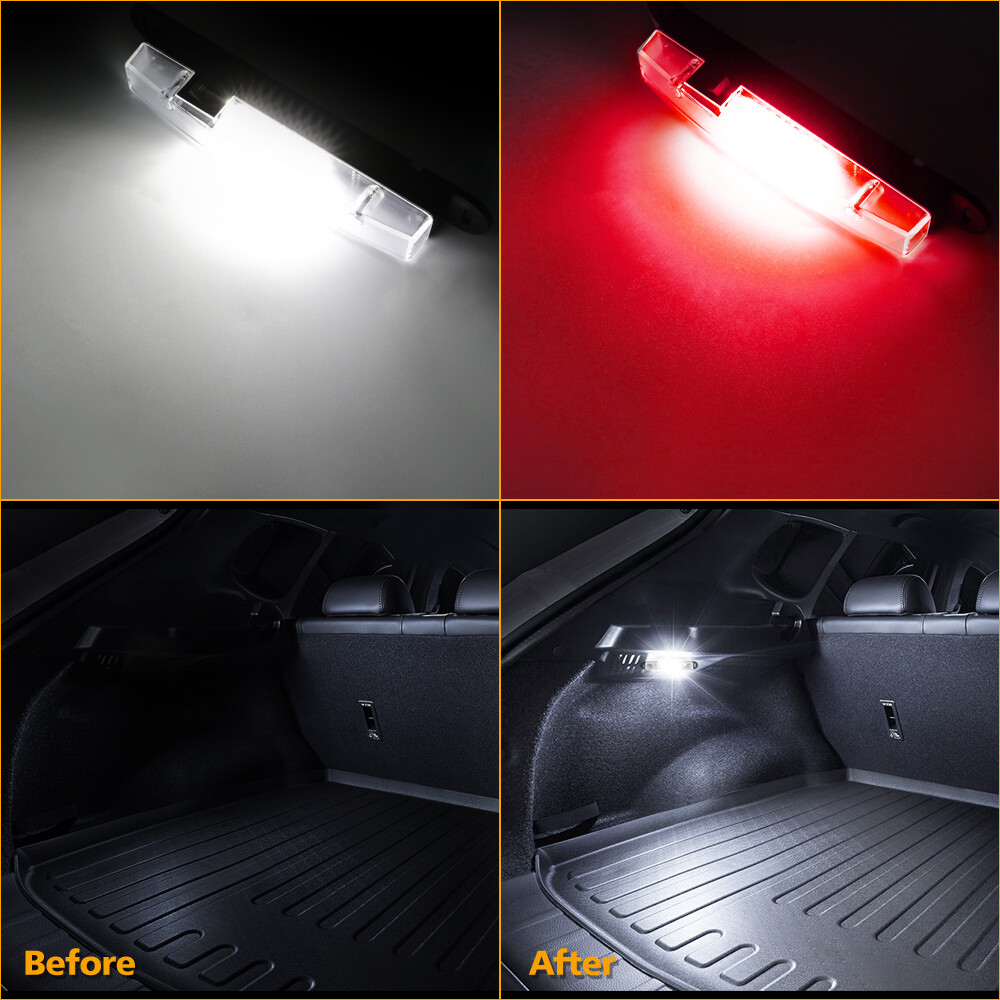 UTV LED Interior Dome Light Roll Bar Cage Mount Universal Polaris RZR Red&White