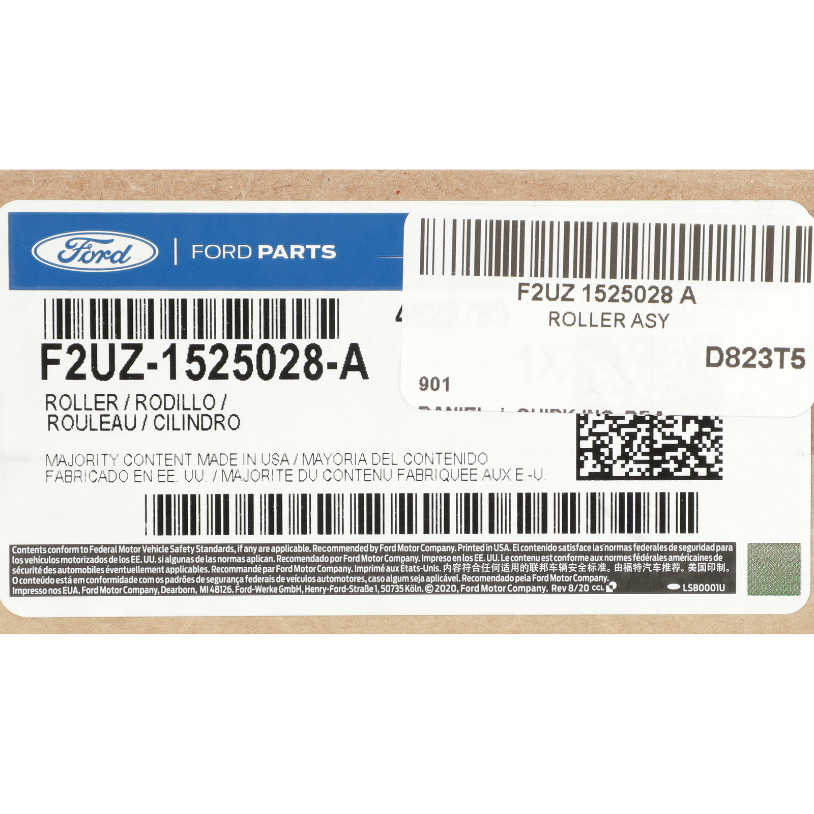 NEW OEM Ford 1999-2014 E-350 Econoline Sliding Door Roller Guide F2UZ-1525028-A