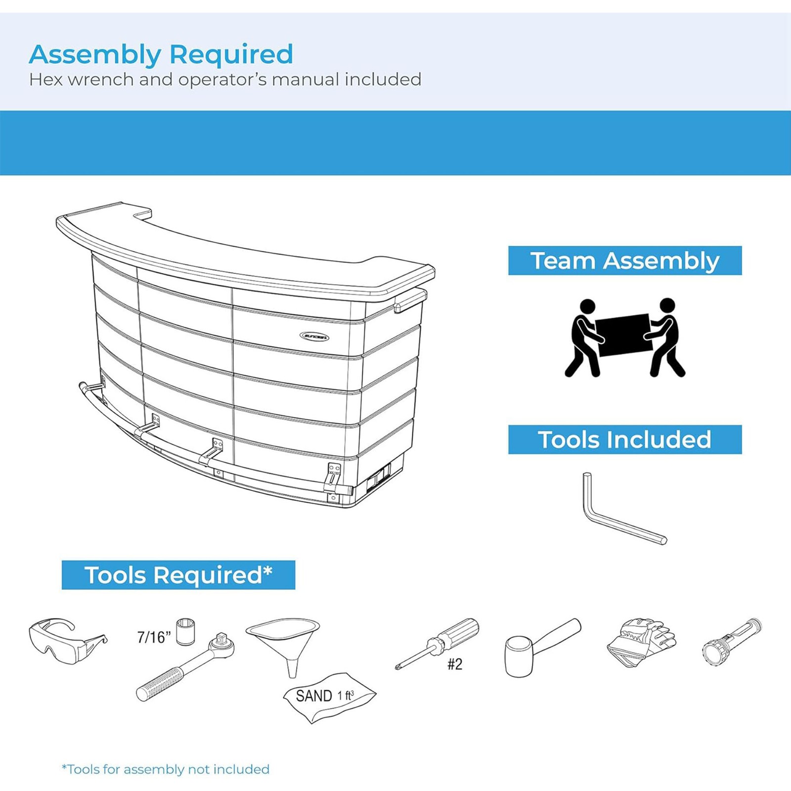 Suncast Backyard Oasis Entertainment Bar with Pull-Out Drawers & Shelves, Marble