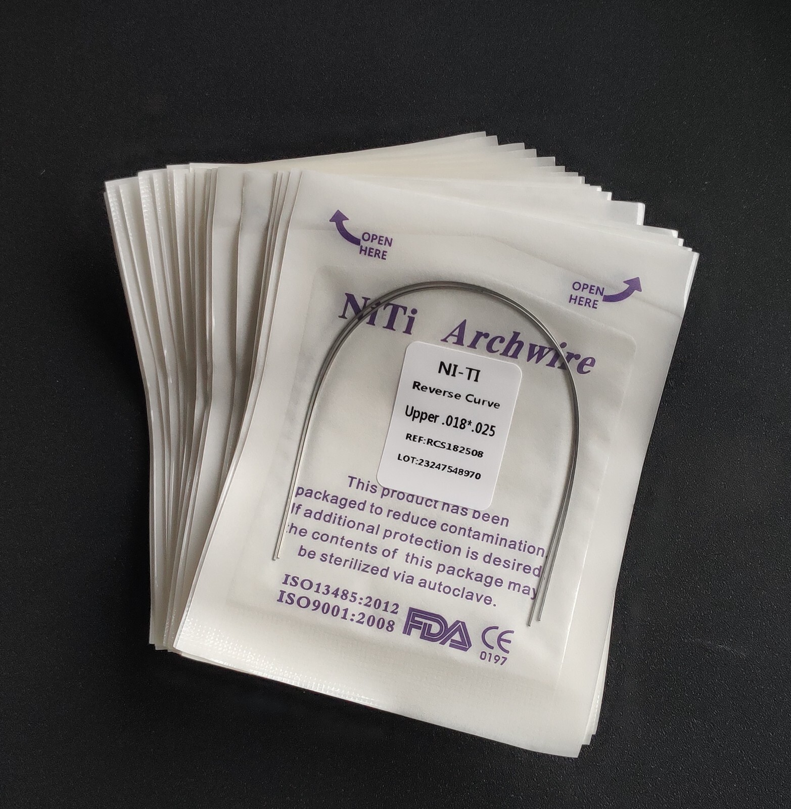 10Pack Dental Orthodontic Super Elastic Reverse Curve True Rectangular Arch Wire