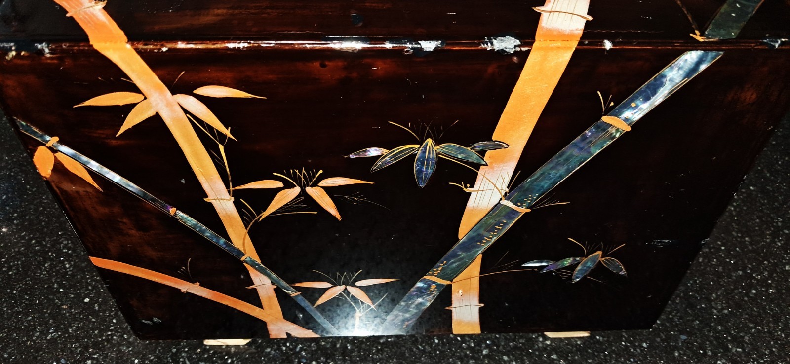 Vintage Radio Sharp Model PF-116 Pagoda RARE 1950's Japan WORKS Black Lacquer