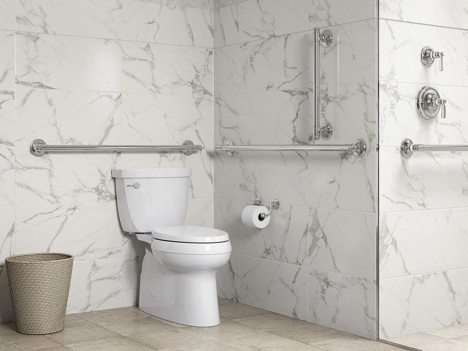 KOHLER Eclectic 42 in. Grab Bar in Polished Chrome 300 LBS Load TOP Quality