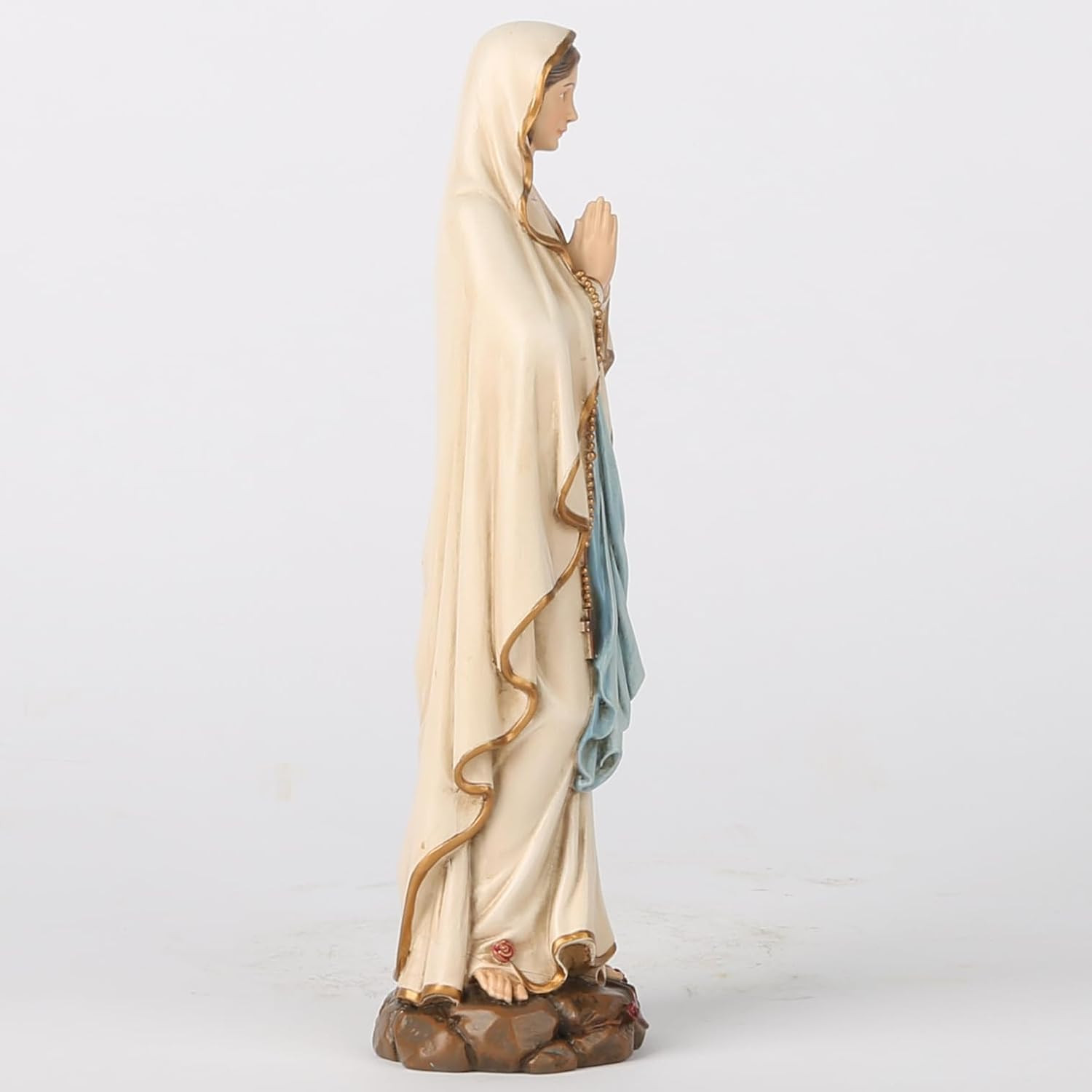 Catholic Our Lady of Lourdes Statue, Blessed Virgin Mary Mother Figure, Insp