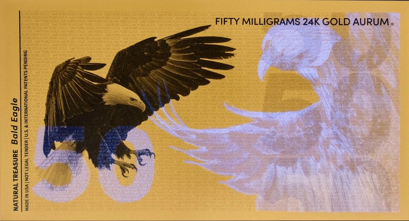 2025 Gold Aurum Note - 50mg (Bald Eagle, 24K),