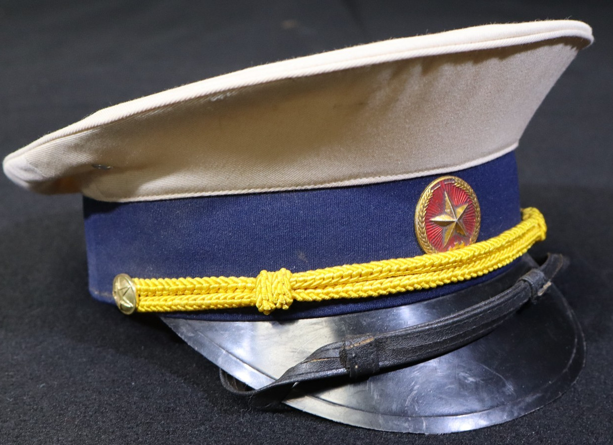 Original Vietnam North Vietnamese Army N.V.A Navy Officers Visor Cap