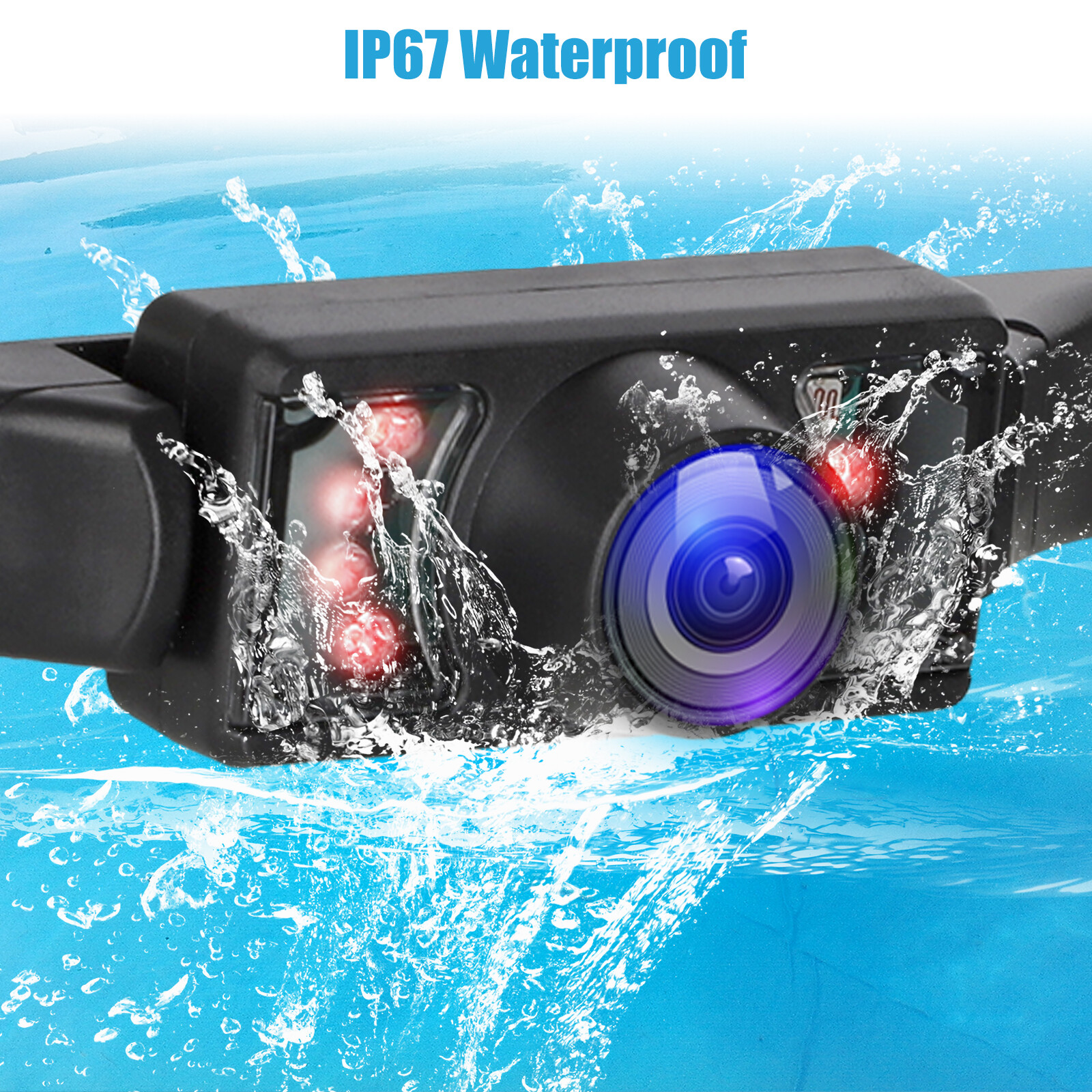 4.3" LCD Monitor Car Camera Rear View Backup Parking Reverse Kit w/ Night Vision