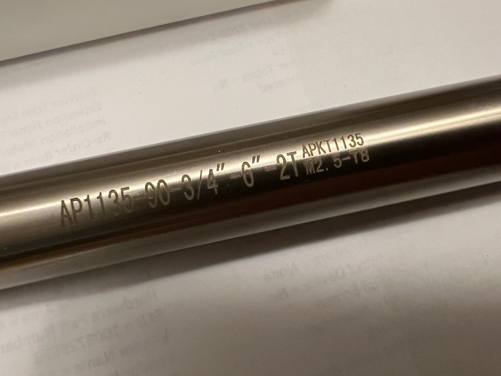 3/4” 90 degree indexable end mill 3/4x3/4x6” Extra 10 APKT1135 Inserts 506