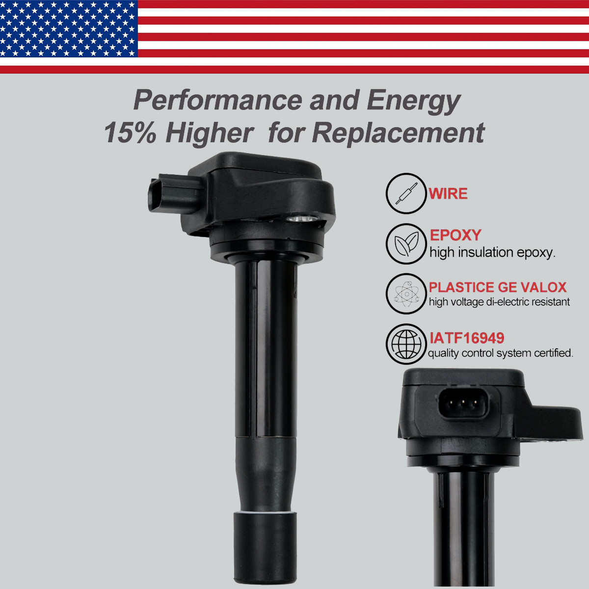 6X OEM Ignition Coils & Iridium Spark Plugs For Honda Accord Odyssey Acura UF603