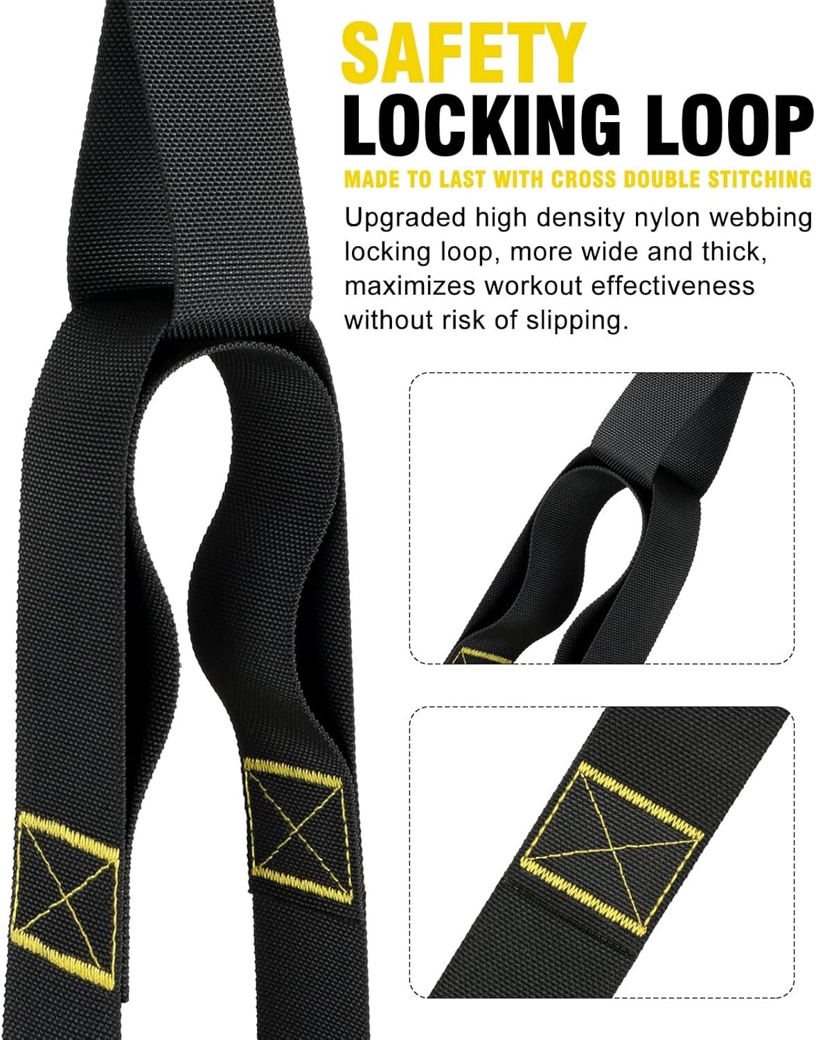 Home Resistance Training Kit with Handles, Door Anchor Heavy Duty Exercise Bands