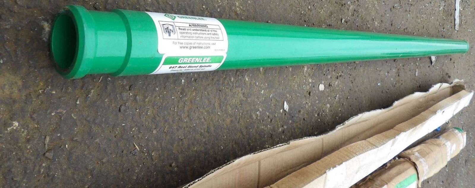 Greenlee 647 5C652 Reel Stand Spindle 62" x 2-3/8 x 2-1/2" Steel Heavy Duty NEW