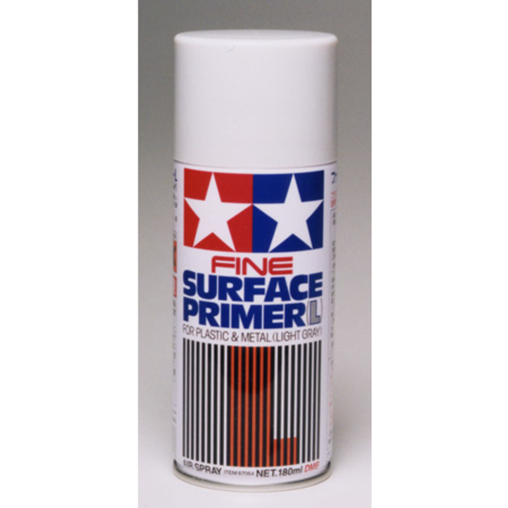 Tamiya USA TAM87064 Gray Fine Surface Primer L 180ml Spray Can