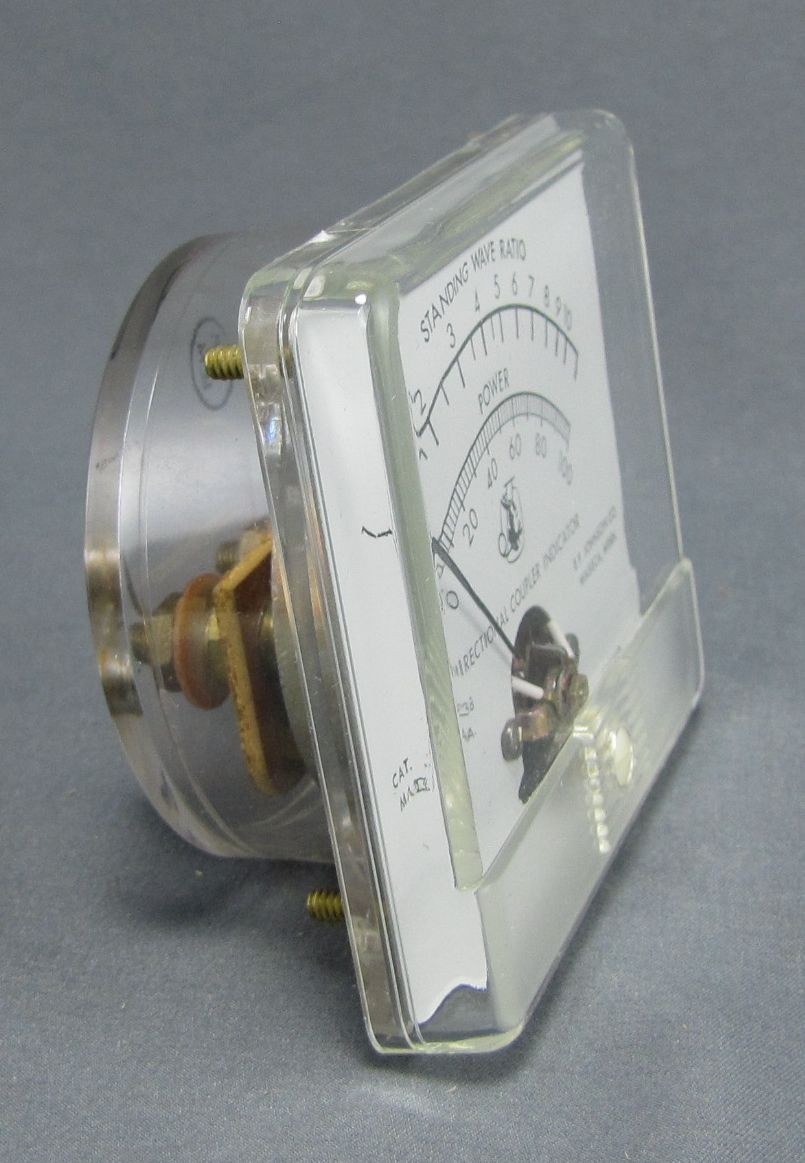 E. F. JOHNSON PANEL METER-SWR/STANDING WAVE RATIO-HAM-AMATEUR RADIO -VTG 76.8