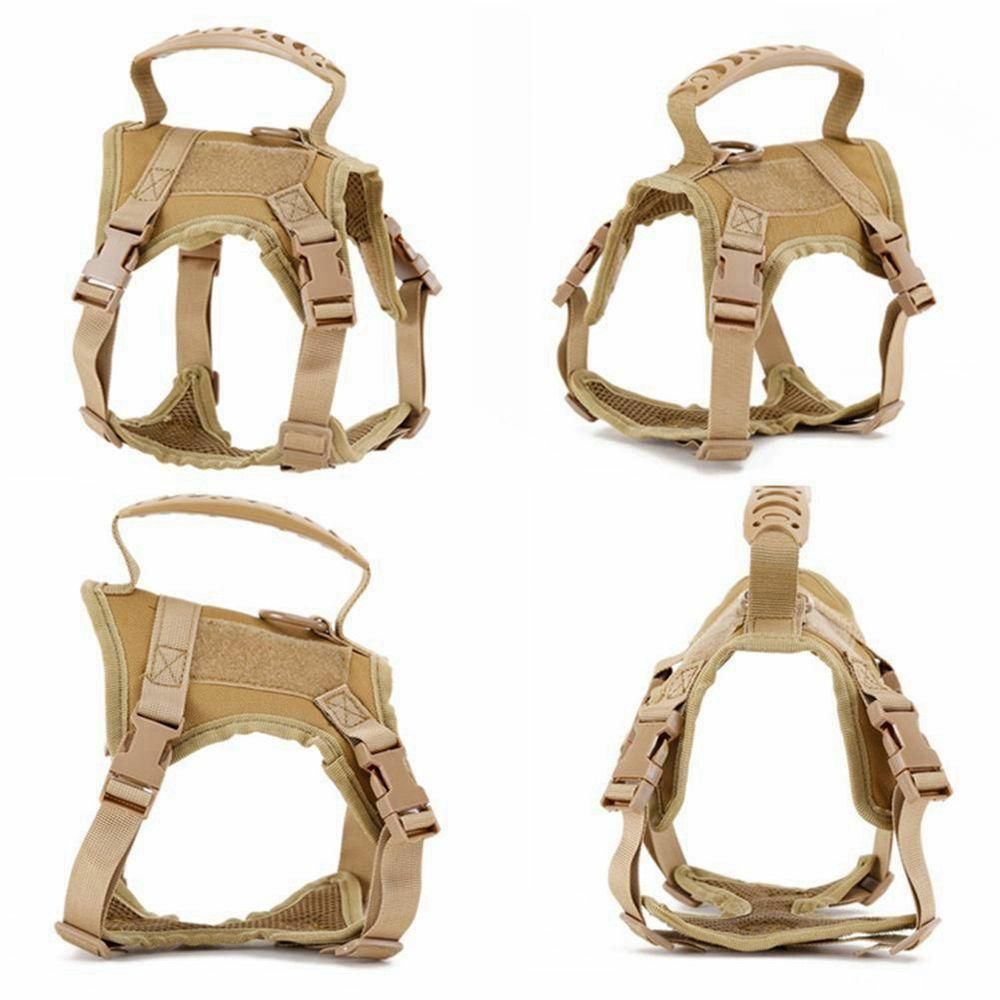 Nylon Tactical Cat Harness Walking Adjustable Pet Vest for Large Cat Small Dog