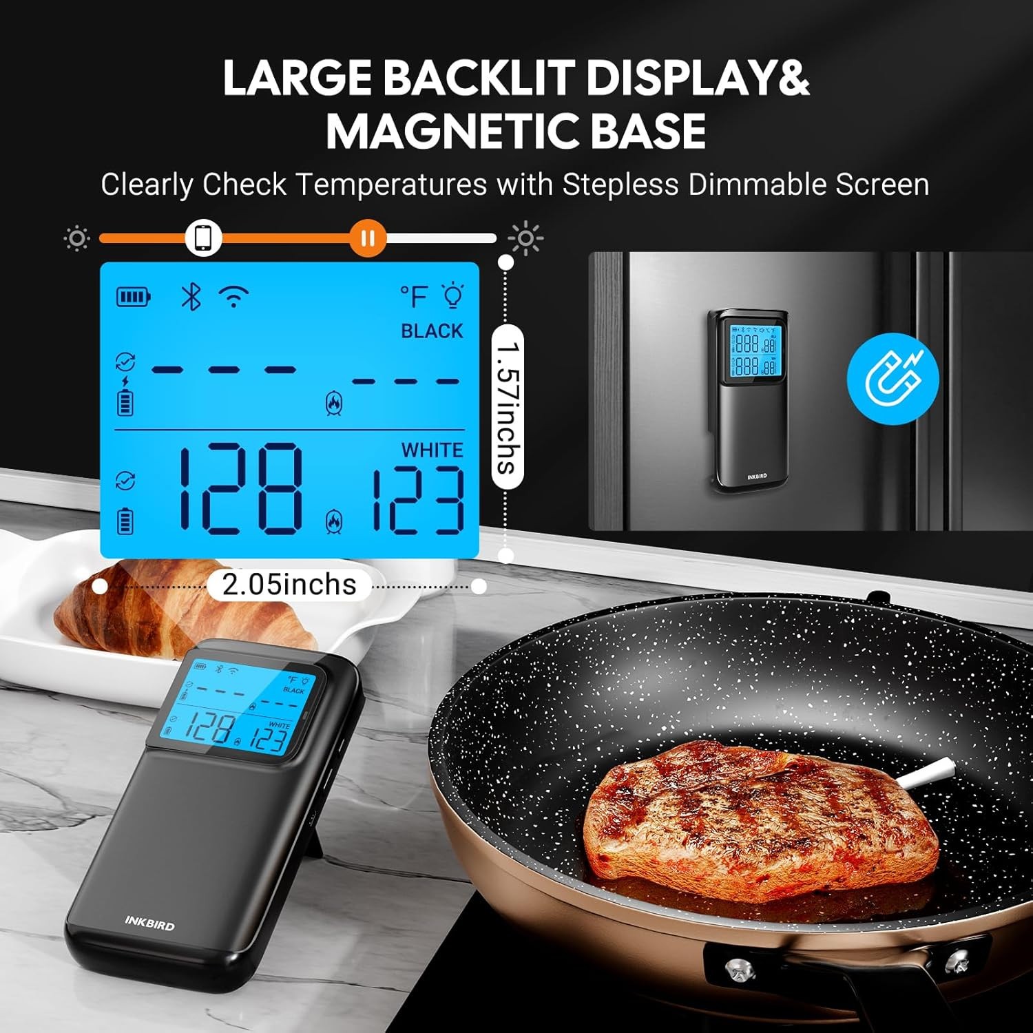 INKBIRD Multi-Sensor Meat Thermometer BBQ Cooking 1000ft/305m Remote Control