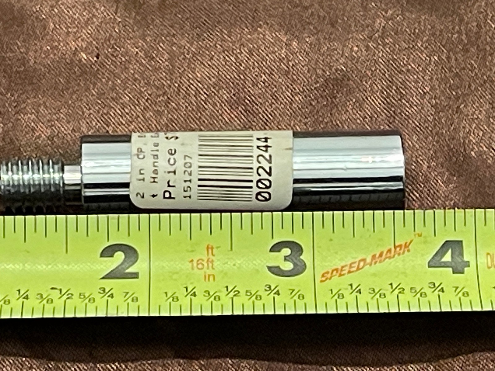 Draft Beer Faucet 2 inch Handle Extension, Krome Dispense