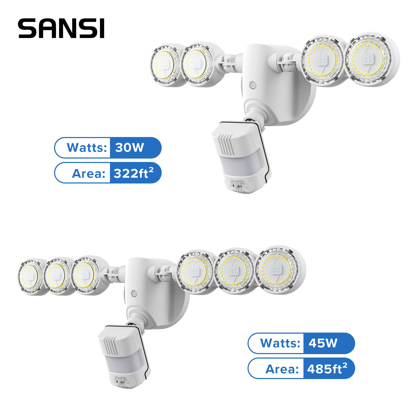 10000LM Outdoor Safety Motion Sensor LED Security Light Wall Mounted