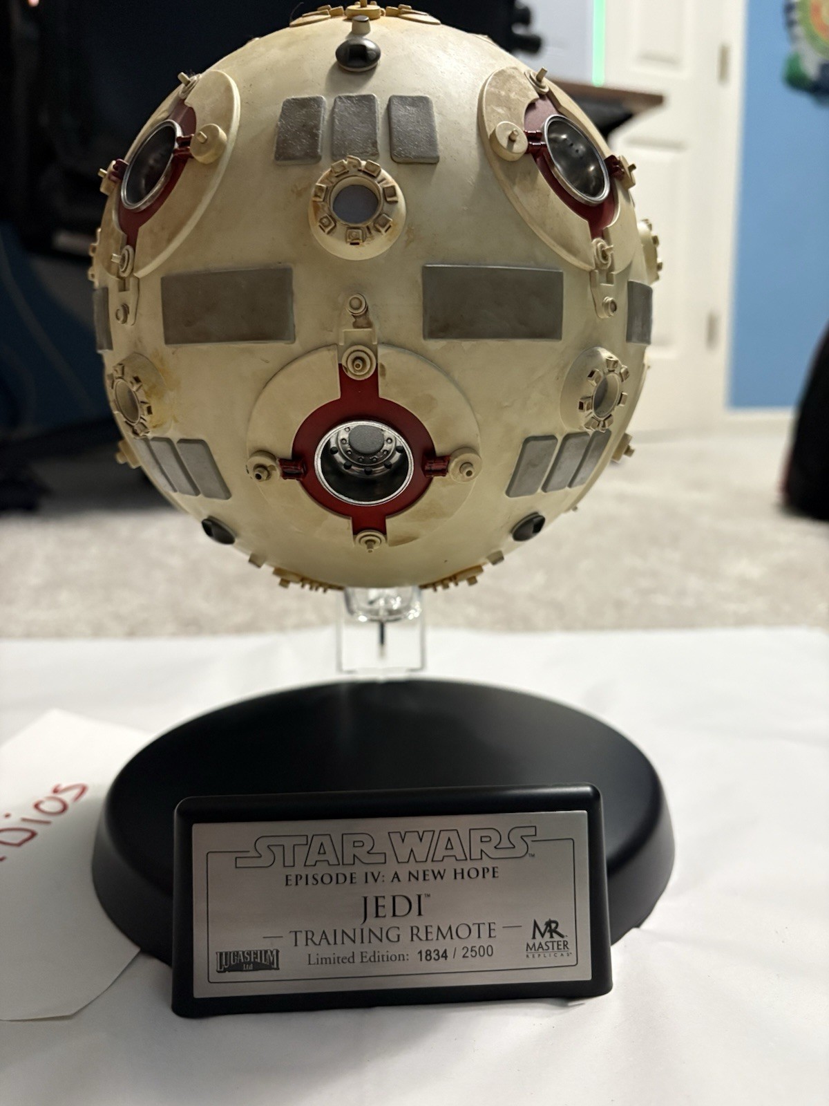 Master Replicas 1:1 Scale Star Wars Jedi Training Remote Prop Replica #1834/2500