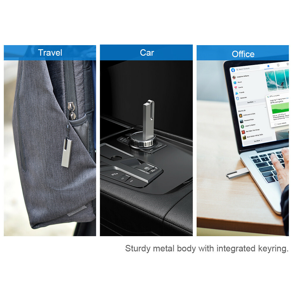 USB 3.0 Flash Drive 32GB 64GB Lot Pack Memory Stick Metal Waterproof Pen Drive