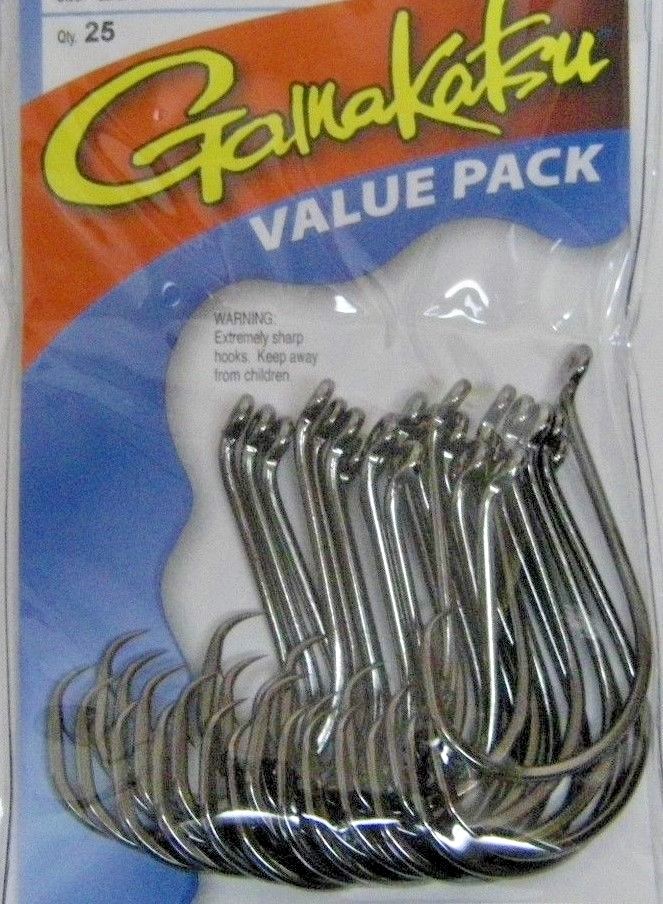 GAMAKATSU #208 OCTOPUS CIRCLE HOOKS Value Packs OFFSET ALL SIZES 8/0 through 8