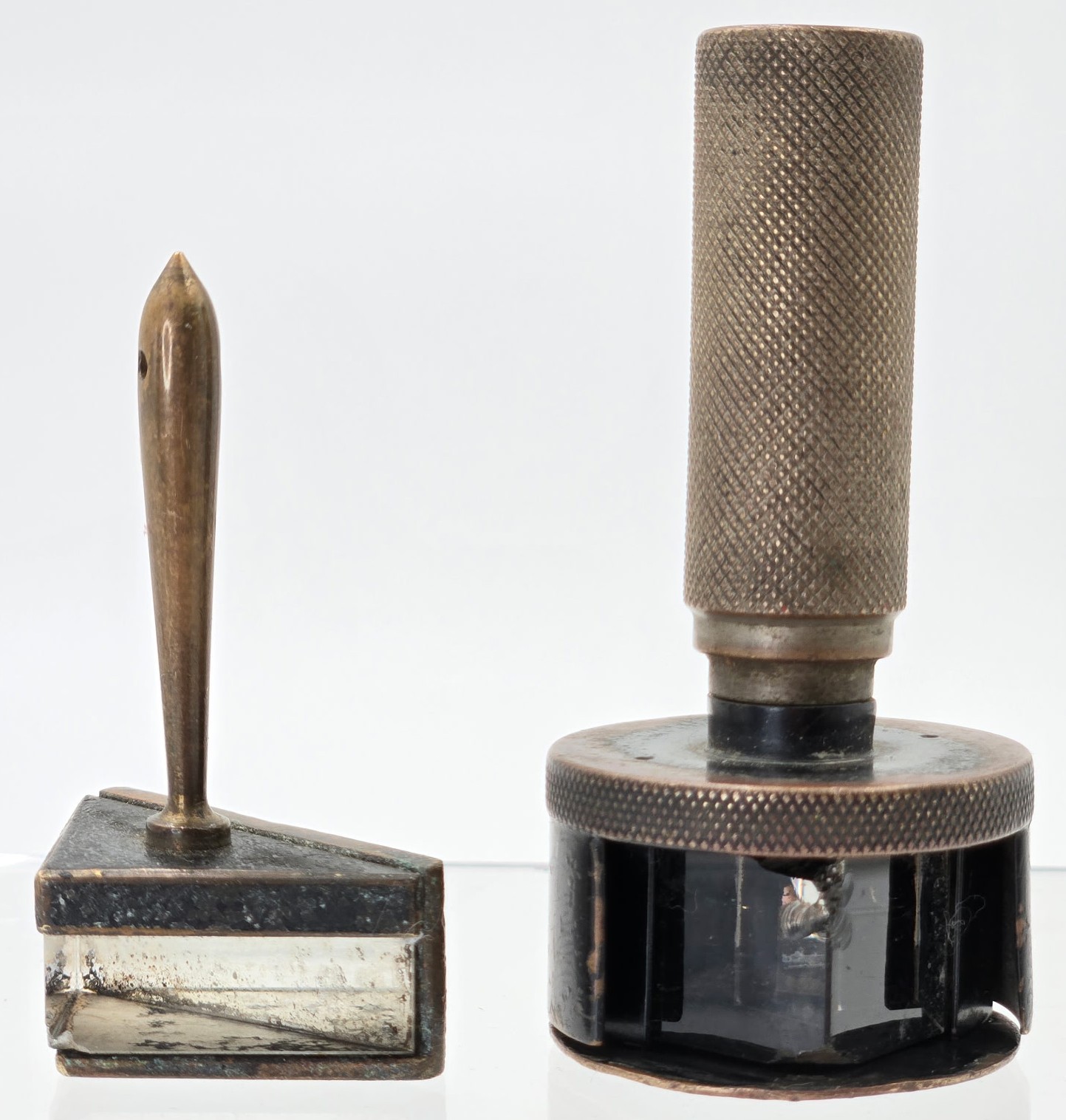 Antique Pentiprism & Angle Prism Lot - Kern Aarau No.119 Rotating Cap & Zeiss??