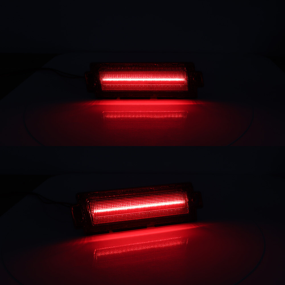 For 1981-1988 Chevy Monte Carlo SS Amber LED Front & Red Rear Side Marker Lights