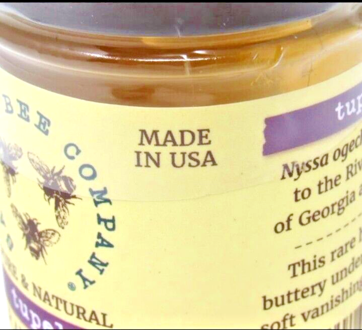 TUPELO HONEY 3oz 85g Savannah Bee Company Made in USA Pure Natural RAW Honey