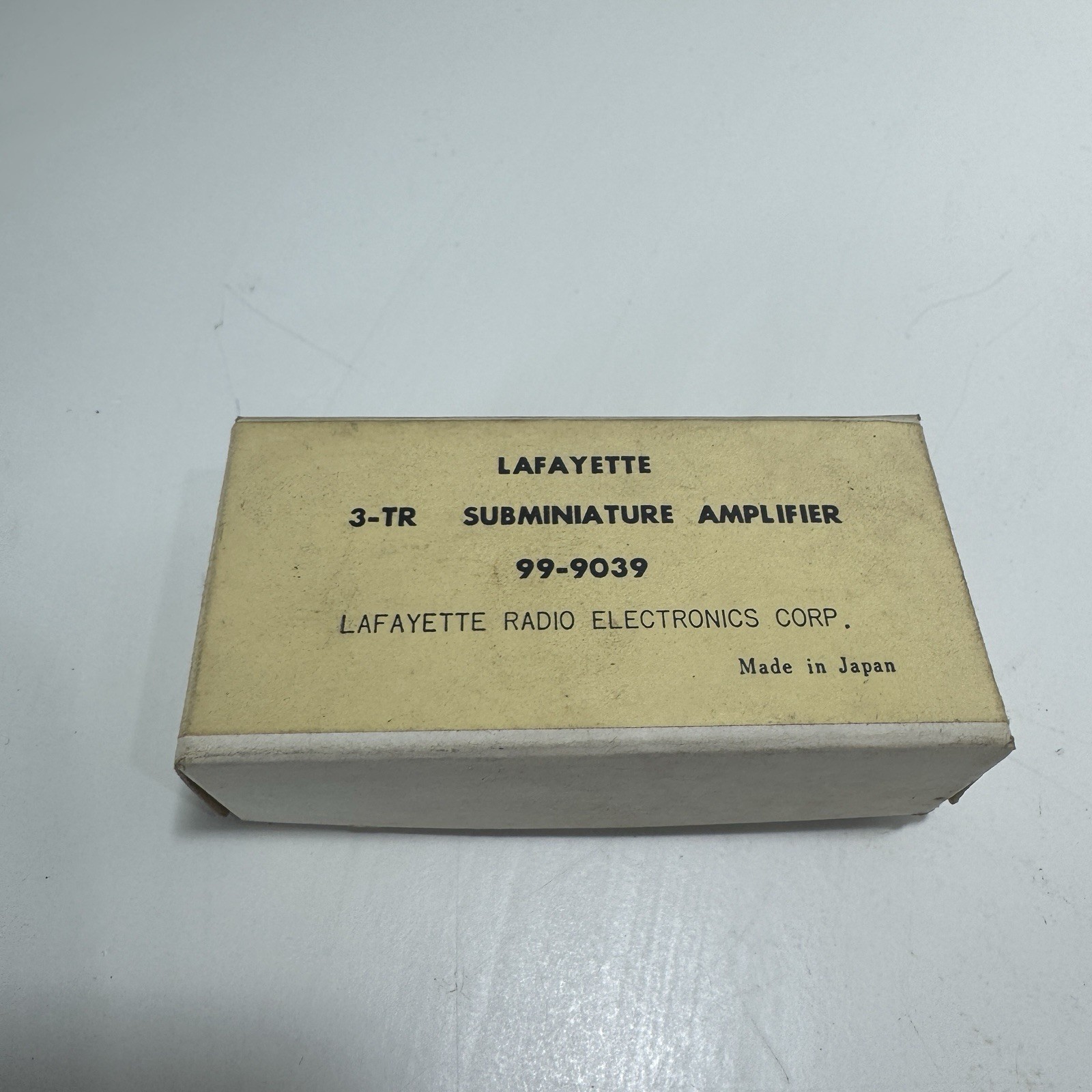 Lafayette 3 Transistor Subminiature Amplifier 3-TR #99-9039 Made In Japan