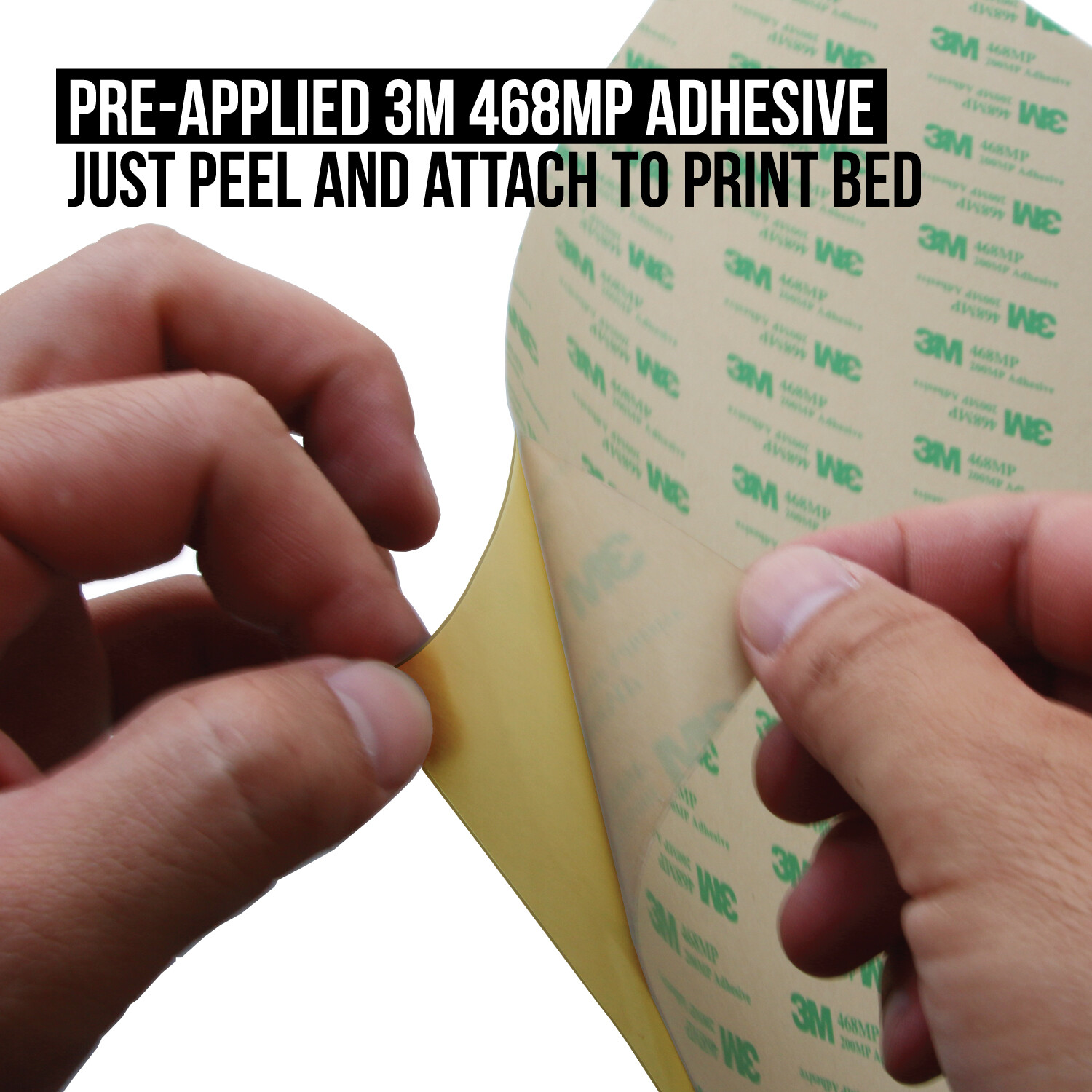 Gizmo Dorks PEI Sheet 3D Printer Bed Build Plate with 3M 468MP Adhesive