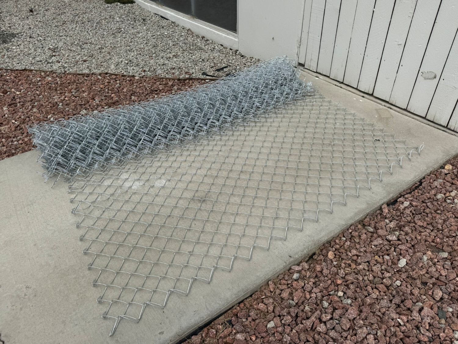 Sandbaggy 6 ft x 50 ft Galvanized Chain Link Fence Roll - 11.5 Ga (Will Call)