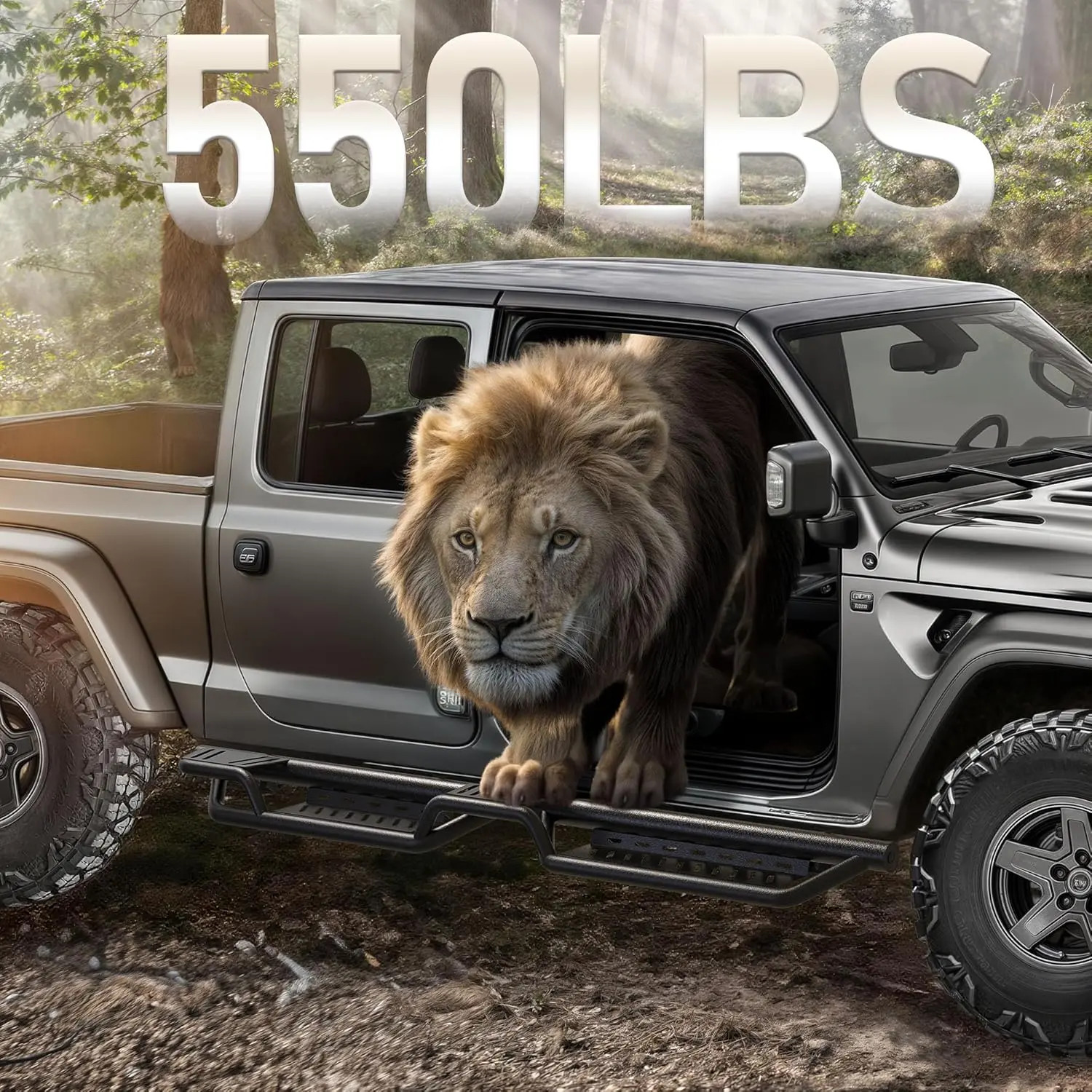 YITAMOTOR Drop Running Boards For 2020-2026 Jeep Gladiator JT 4-Door Step Bars