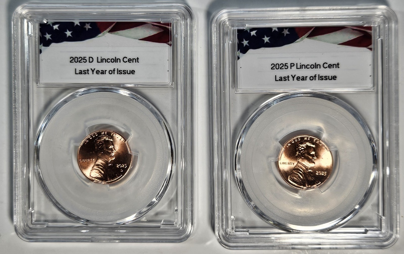 2025 P+D Lincoln Shield Cent   2 Coin Set-LAST YEAR OF ISSUE! P+D