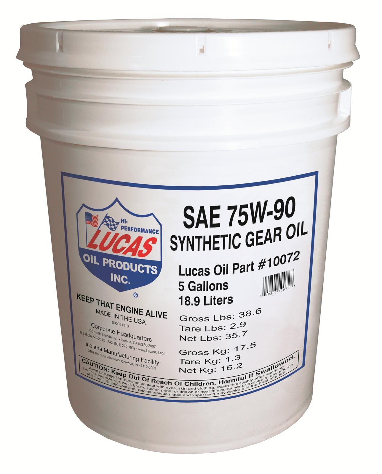 Lucas Heavy Duty Plus Gear Oil 10072