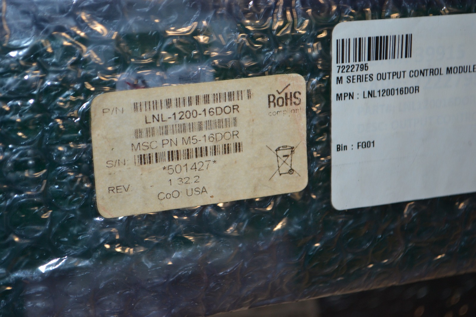 Lenel ~ LNL-1200-16DOR ~ LNL-1200 2 VDC 16 Relay Output Control Module ~ (p)