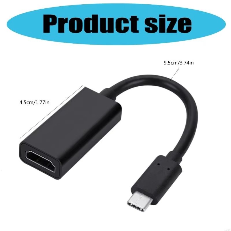 USB-C Type C To HDMI Adapter USB3.1 Cable For MHL Android Phone Tablet Black LOT