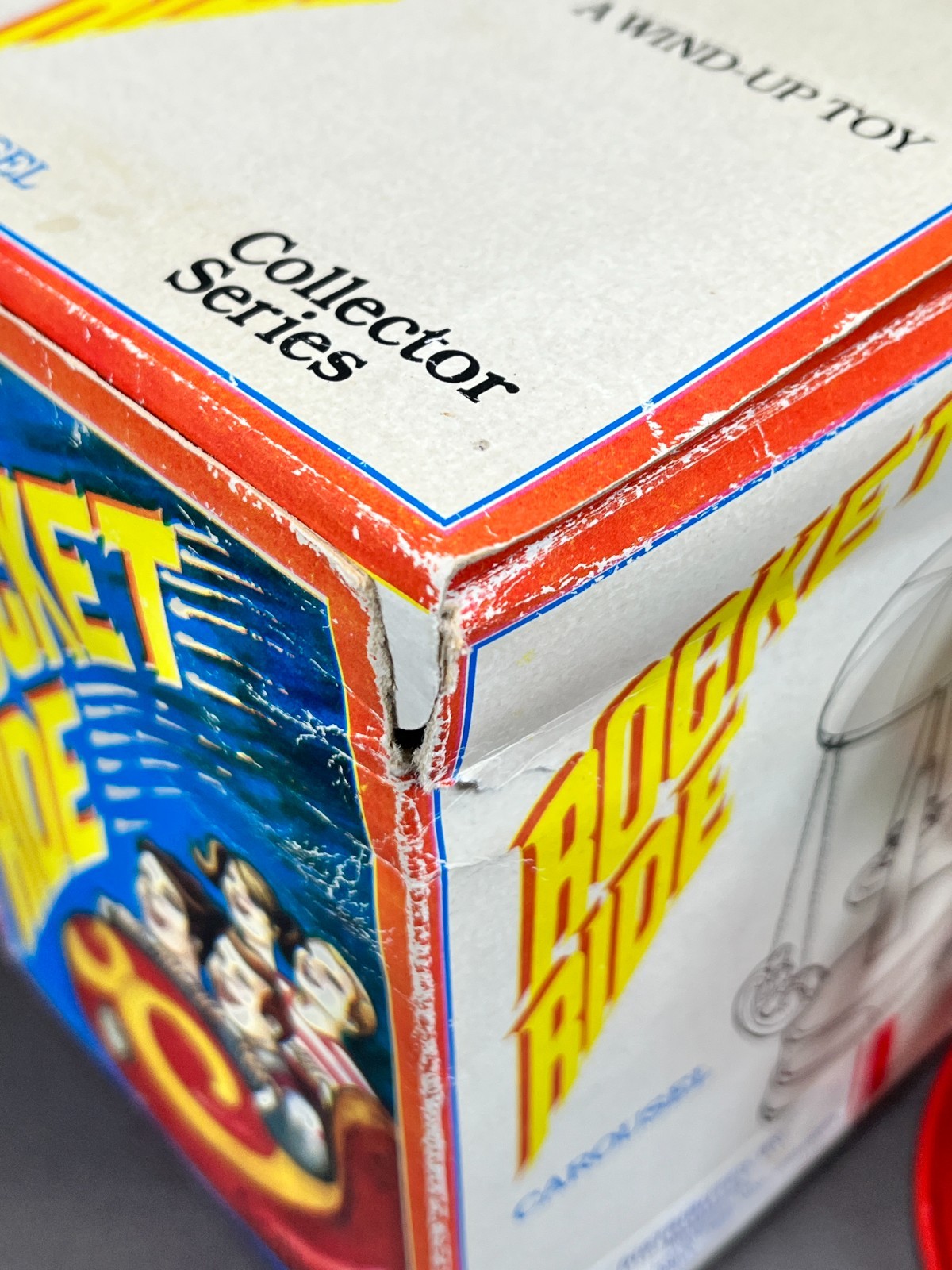 Rocket Ride Carousel Schylling Toys 2000 Vintage Tin Toy NOS in Box TESTED