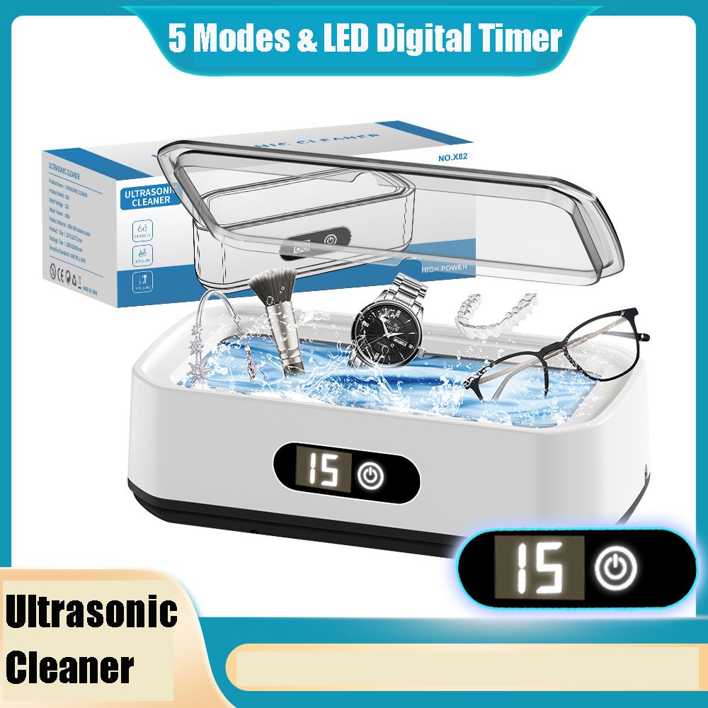 650ml Ultrasonic Retainer Cleaner Machine – 49kHz Dental Pod for Retainers,