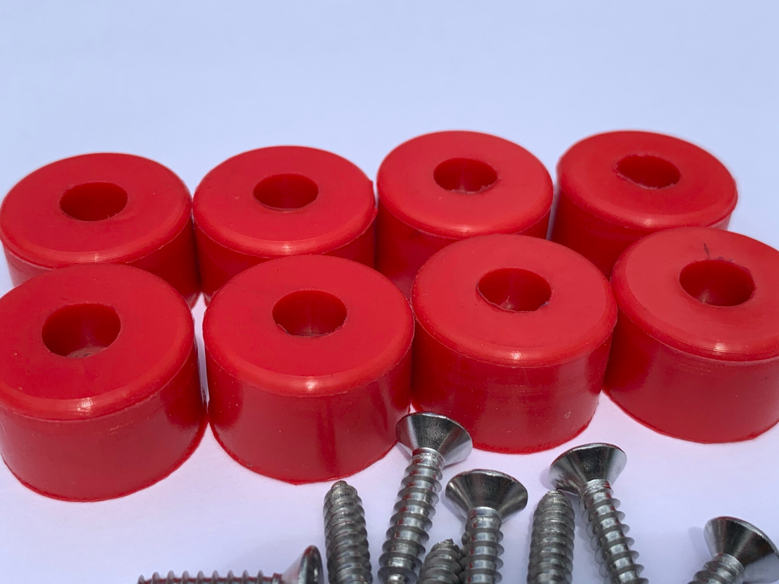 7/8" DIA Silicone Rubber Bumpers Black White Clear Brown Orange Red Blue Green