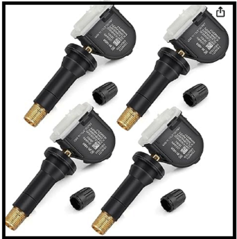 TPMS Sensor 4Pcs 315Mhz Tire Pressure Monitoring Sensor Replacement for Chevy