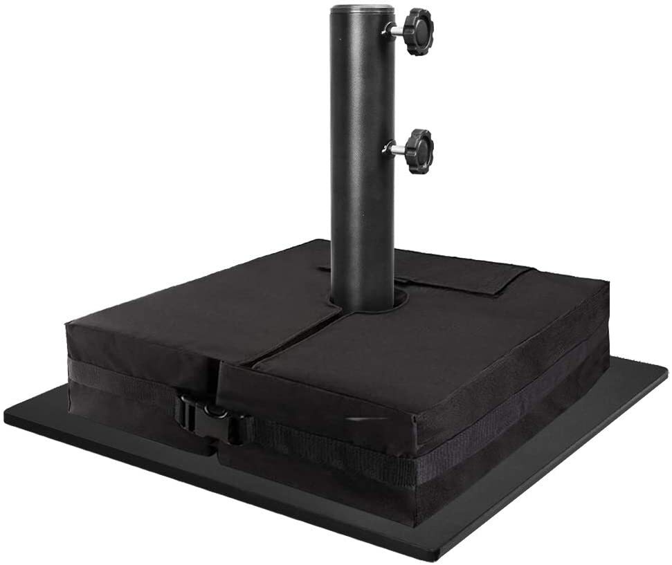 EliteShade Up to 160 lbs Square Umbrella Base Steel Plate Stand Market