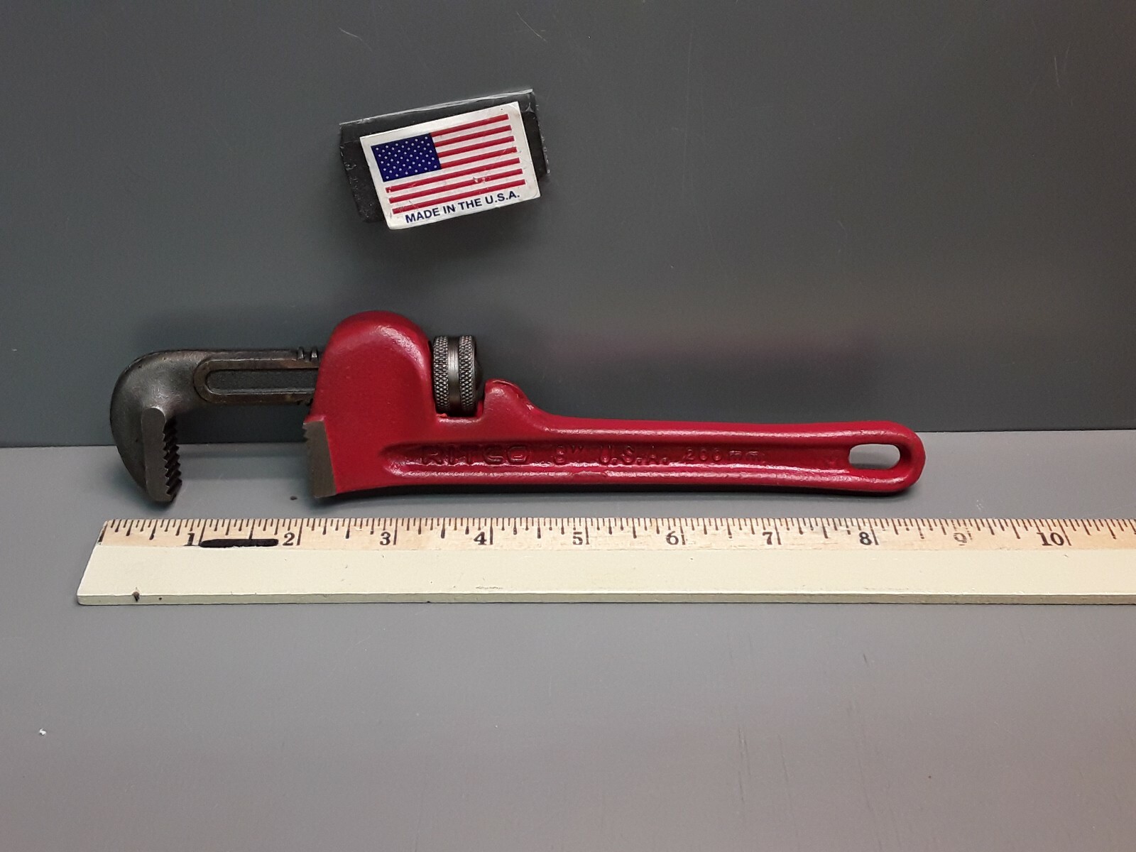 Ridgid RITCO 8" Pipe Wrench 1150 (23392) I-Beam Handle New Old Stock USA