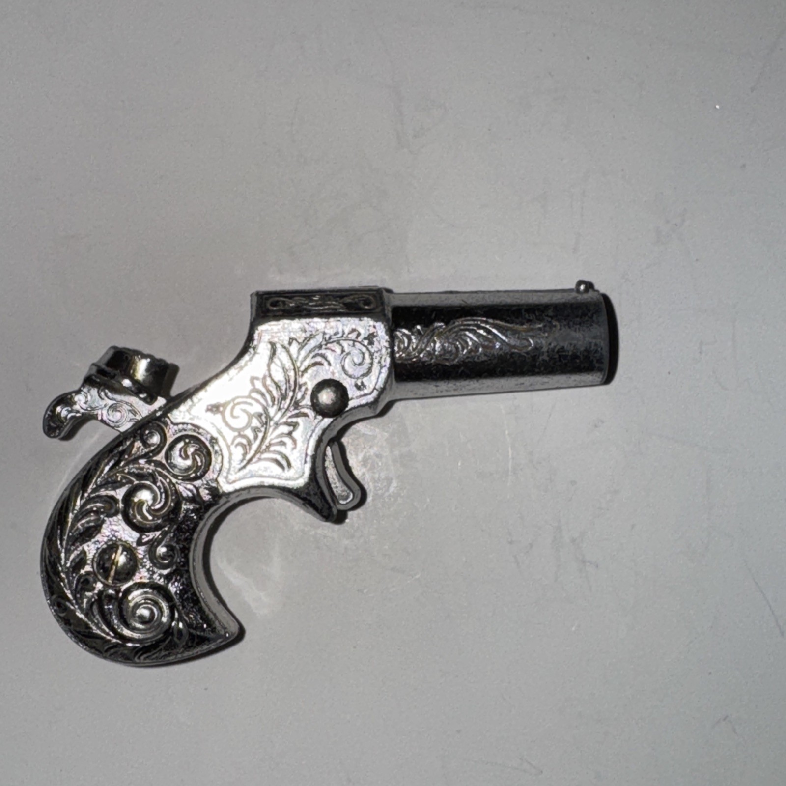 Vtg 1959 Mattel Toy Remington 1867 Derringer Pistol Cap Gun Cowboy Belt Buckle