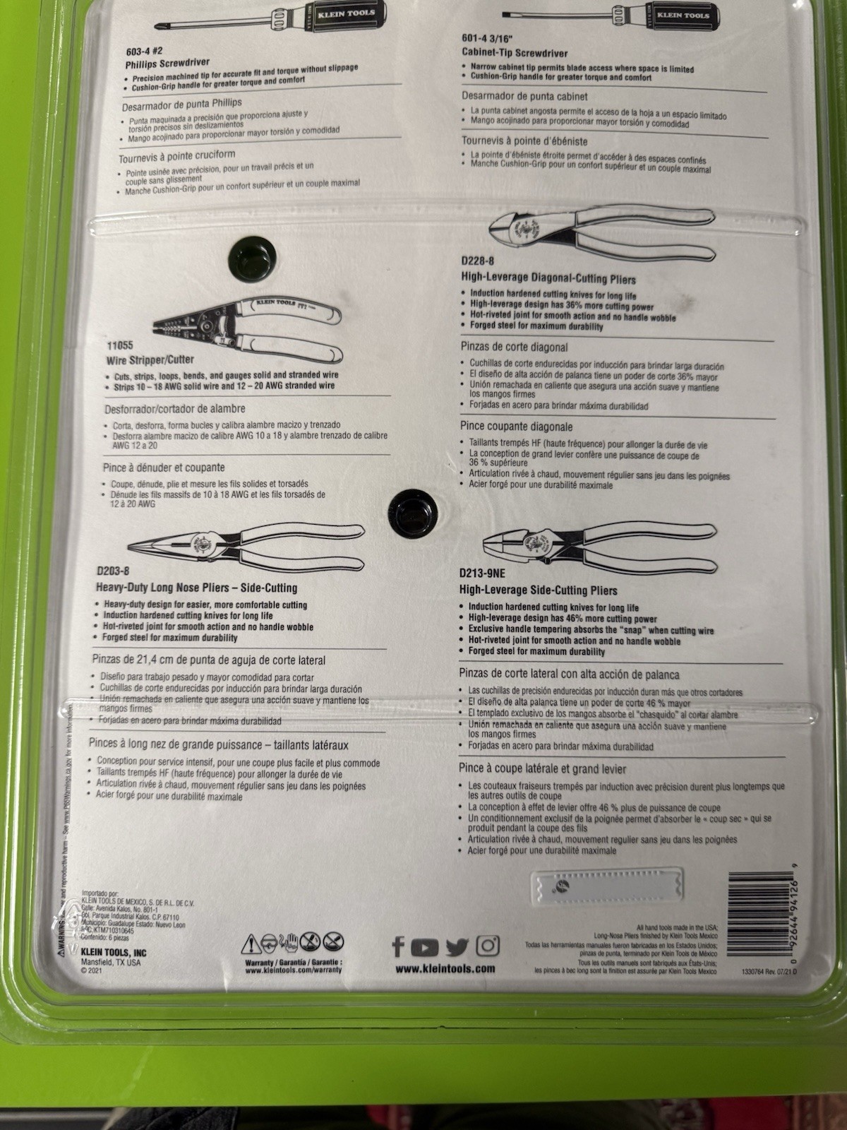 Klein Tools 6-Piece Apprentice Tool Set For Trade Professionals 94126 BRAND NEW