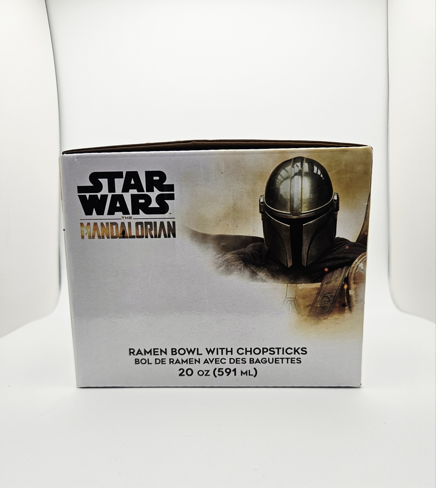 The Mandalorian Grogu Baby Yoda Star Wars Ceramic Ramen Bowl W/ Chopsticks 20 oz