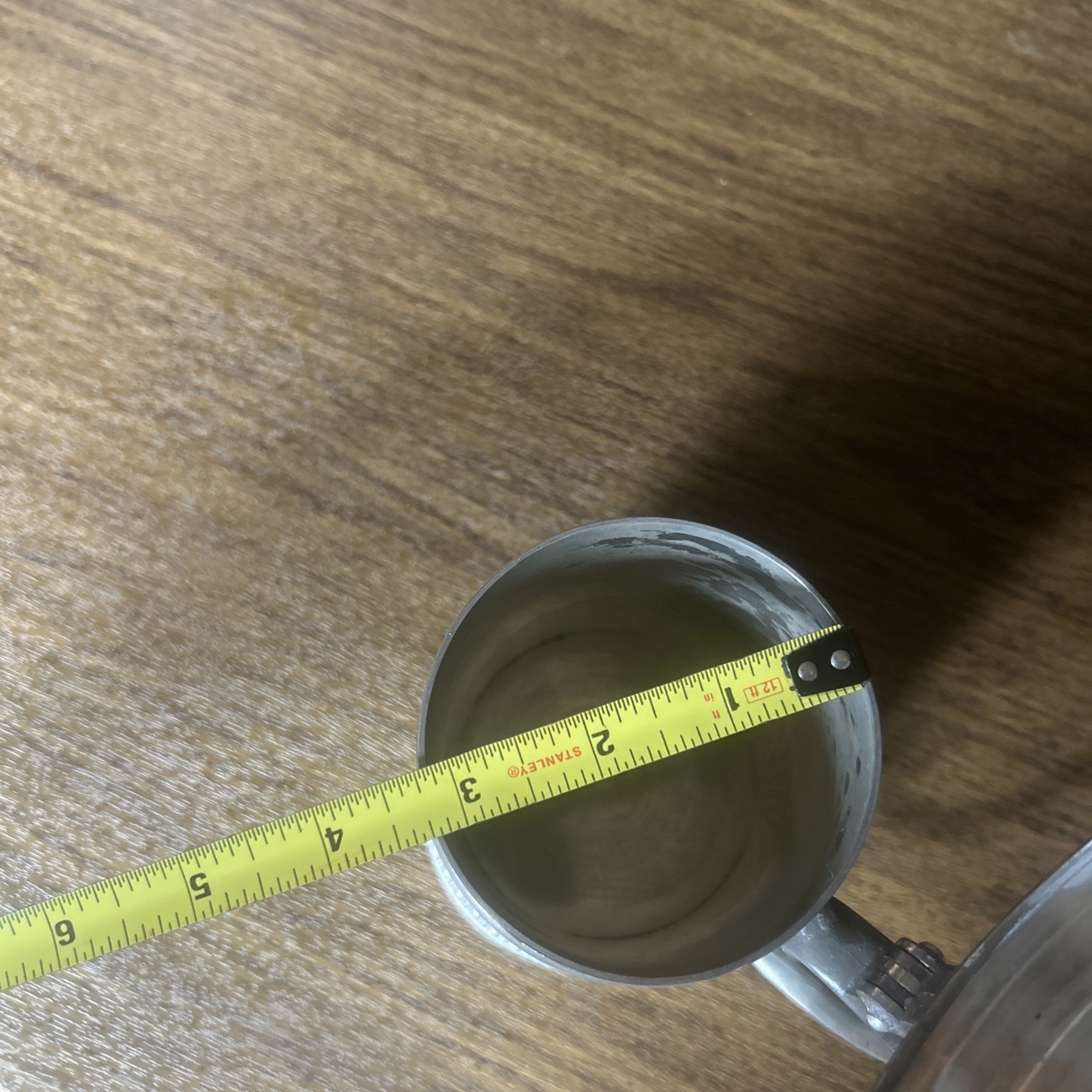 Vintage ceramic German stoneware beer mug with tin cap