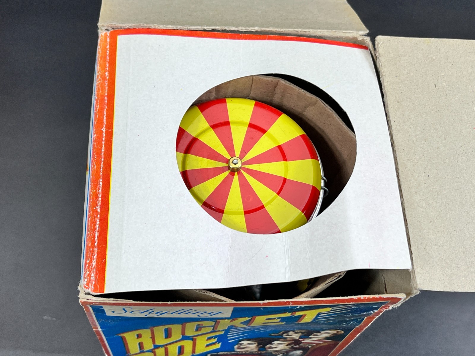 Rocket Ride Carousel Schylling Toys 2000 Vintage Tin Toy NOS in Box TESTED